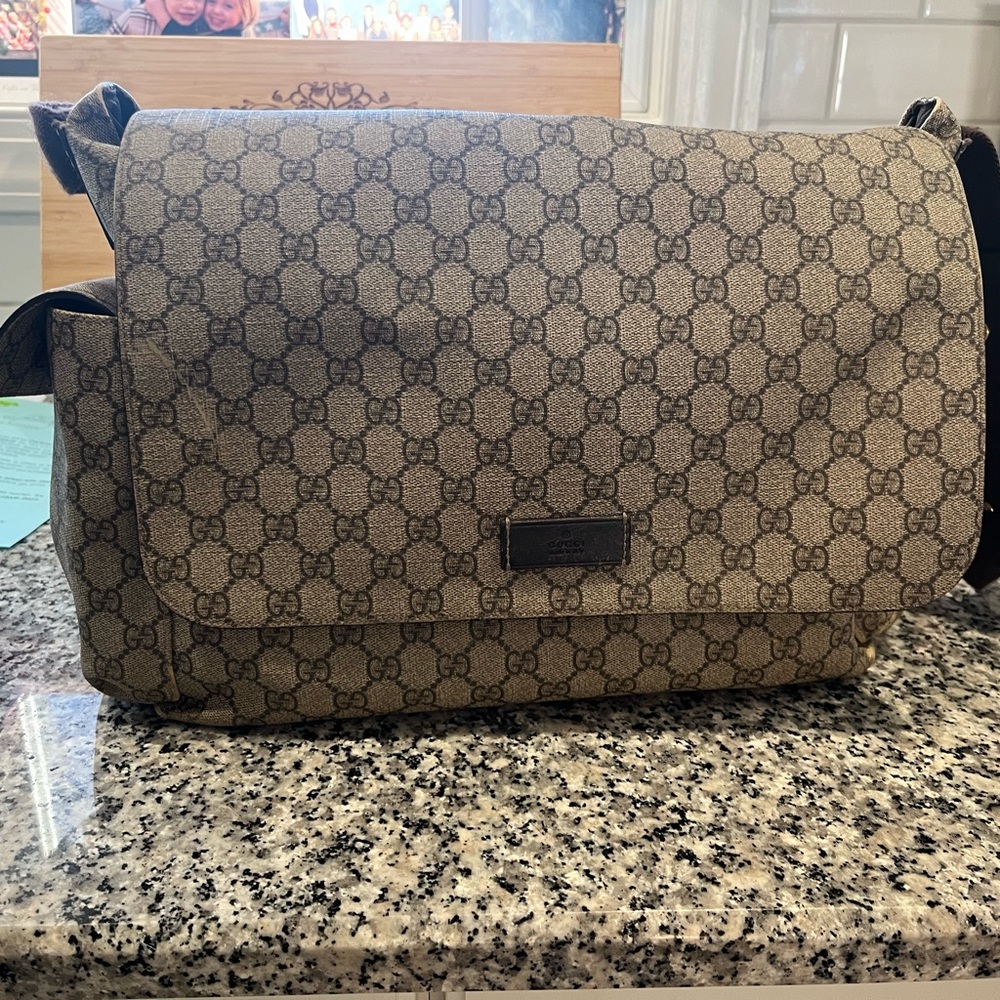 authentic Gucci diaper bag